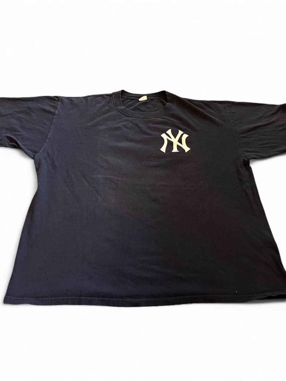 Men’s Vintage 90s Anvil New York Yankees MLB Navy Logo Shirt Size 2XL